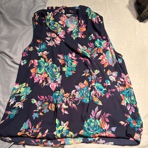 Floral Sleeveless Women's Top